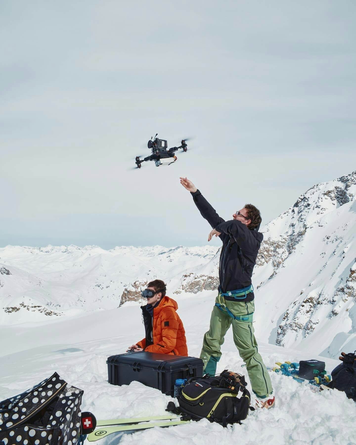 Picture Drone Pilots starting a drone